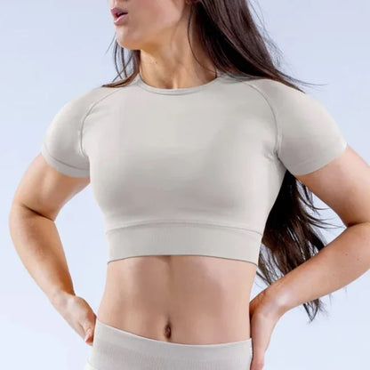 Impact Short Sleeve Crop Top