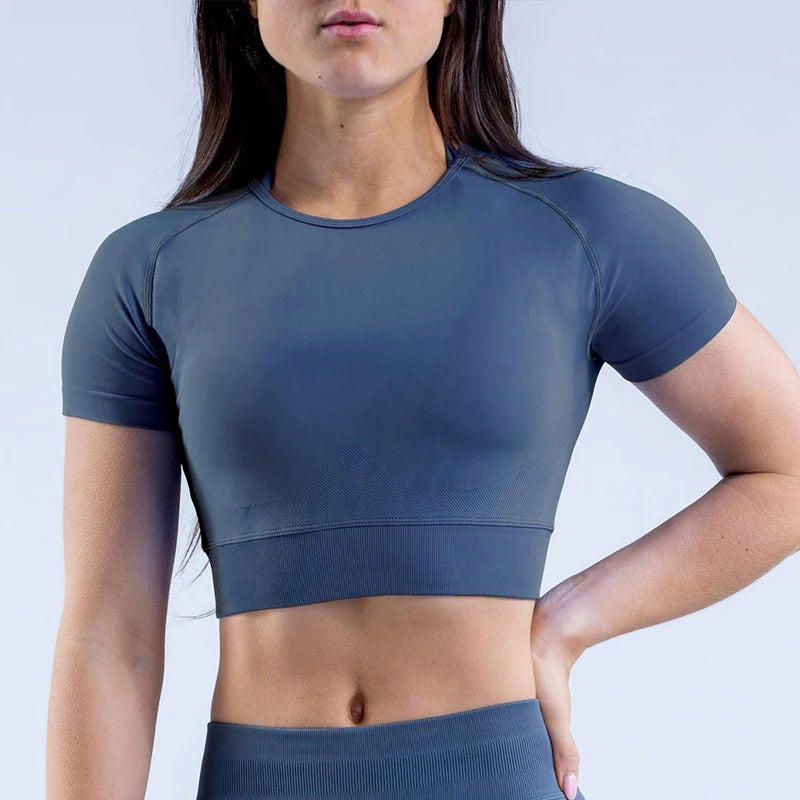 Impact Short Sleeve Crop Top