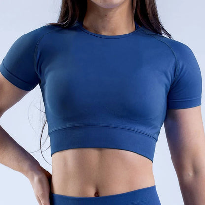 Impact Short Sleeve Crop Top