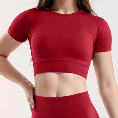 Impact Short Sleeve Crop Top