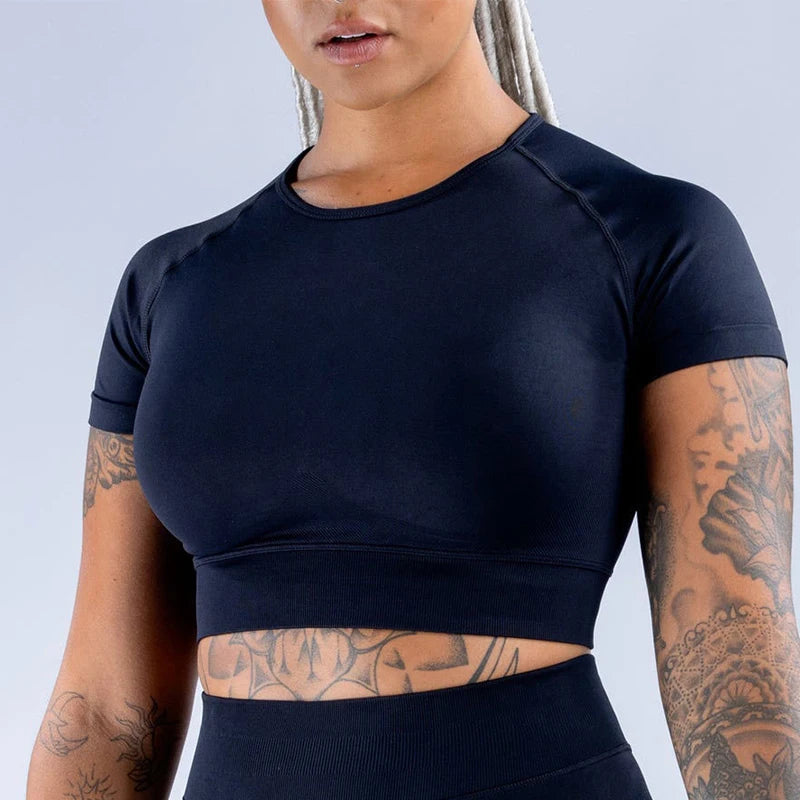 Impact Short Sleeve Crop Top